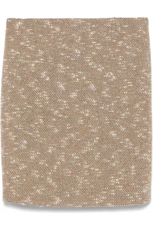 CHANEL Falda corta de bouclé 1990