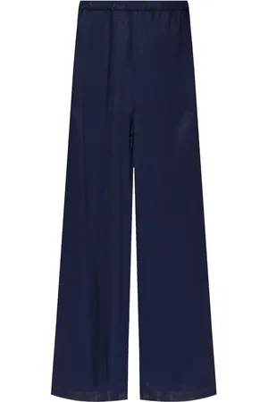 Emporio Armani Pantalones palazzo con motivo en jacquard
