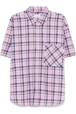 AMISH Camisa con cuadros estampados