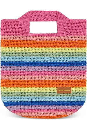 MIRA MIKATI Tote con motivo de rayas