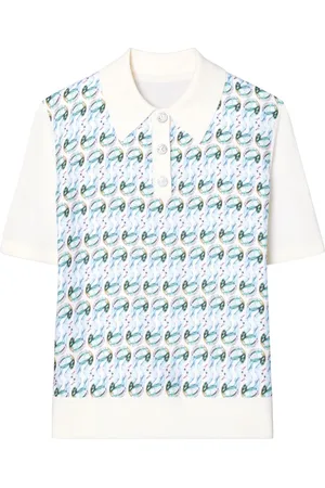 Tory Burch Playera tipo polo con monograma T