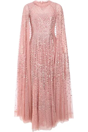 Needle & Thread Vestido de fiesta con mangas extralargas