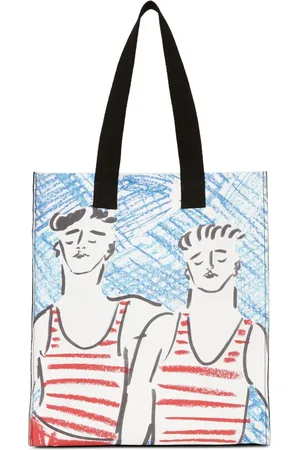 Msgm Tote con estampado gráfico