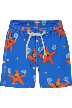 MC2 SAINT BARTH Shorts de playa con estrellas estampadas