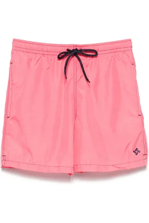 DRUMOHR Shorts de playa con parche del logo