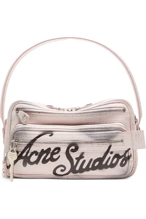Acne Studios Bolsa de hombro con logo estampado