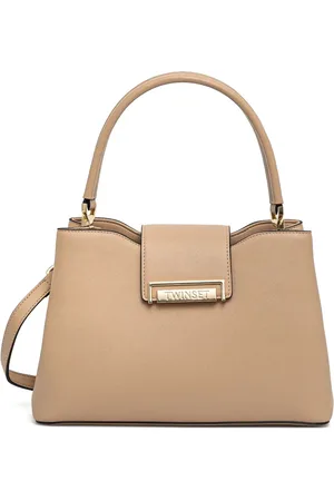 Twin-Set Tote con placa del logo