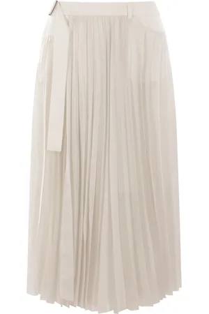SACAI Falda con bolsillo de parche