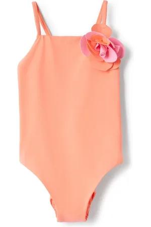 Il gufo Traje de baño con aplique floral