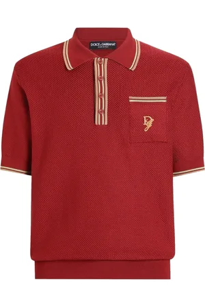 Dolce & Gabbana Playera tipo polo con logo bordado