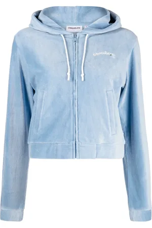 Chocoolate Hoodie con logo bordado y cierre