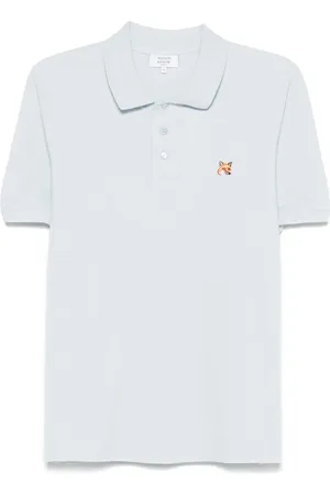 Maison Kitsuné Playera tipo polo con parche Fox Head