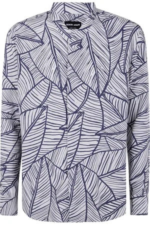 Giorgio Armani Camisa con hojas estampadas