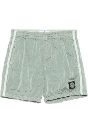 Stone Island Shorts de playa con motivo Compass