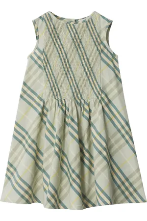 Burberry Vestido de popelina con cuadros estampados