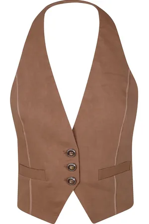 Pinko Chaleco con espalda abierta