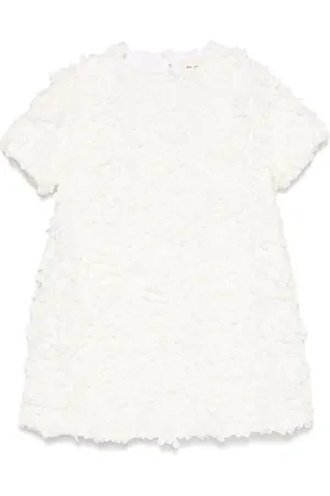 DOUUOD KIDS Vestido con aplique floral