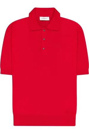 LANEUS Playera tipo polo tejida