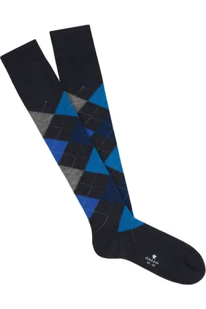 Gallo Calcetines con motivo de rombos en intarsia