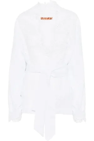 ERMANNO SCERVINO Blusa con ribete de encaje