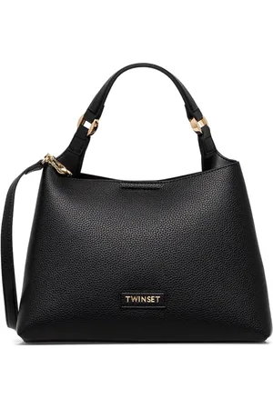 Twin-Set Bolsa crossbody con placa del logo