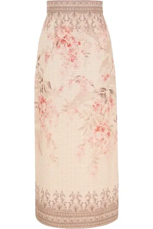 ZIMMERMANN Falda lápiz midi Illuminate