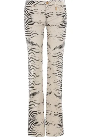 Roberto Cavalli Pantalones con estampado de tigre