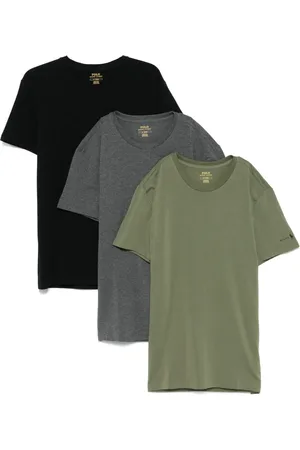 Ralph Lauren Pack de tres playeras con logo estampado