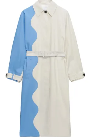 Msgm Gabardina con diseño de dos tonos