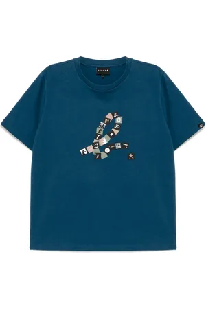 AGNÈS B. Playera con logo cuadrado