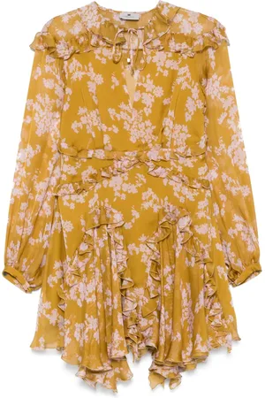 Elisabetta Franchi Vestido corto con estampado voile