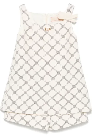 Elisabetta Franchi Jumpsuit corto con logo estampado