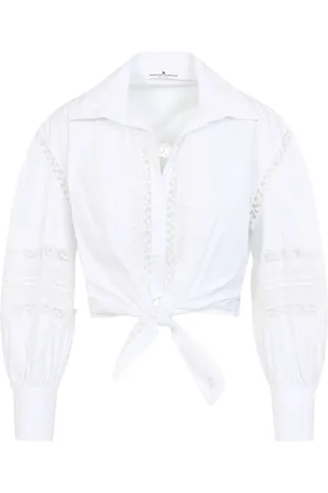 ERMANNO SCERVINO Blusa con aplique de encaje floral