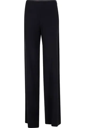 Emporio Armani Pantalones palazzo texturizados