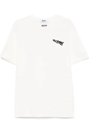 Msgm Playera con logo bordado