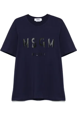 Msgm Playera con logo estampado