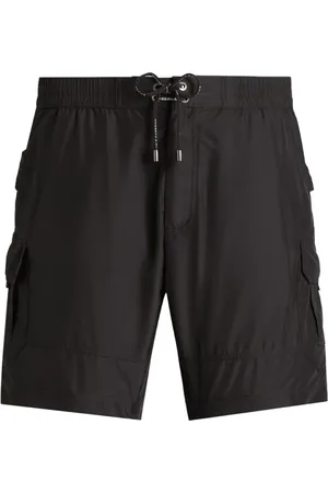 Dolce & Gabbana Shorts de playa con detalle de etiqueta