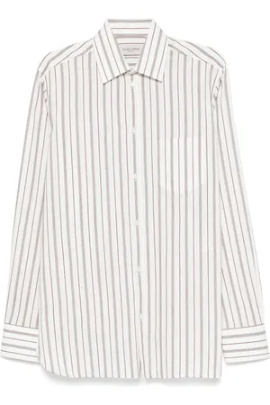Golden Goose Camisa con rayas estampadas