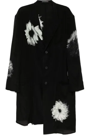 YOHJI YAMAMOTO Chamarra con estampado floral