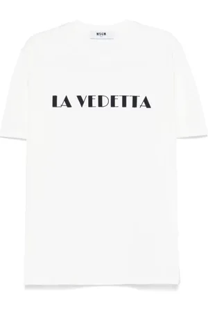 Msgm Playera con eslogan bordado