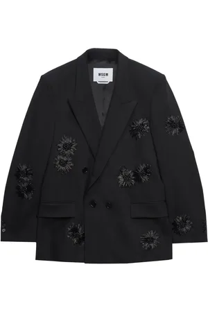 Msgm Blazer con apliques florales