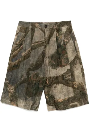 ZIGGY CHEN Shorts con árbol estampado