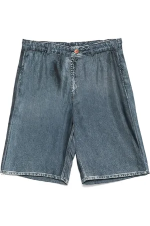 PIERRE-LOUIS MASCIA Shorts con estampado de mezclilla