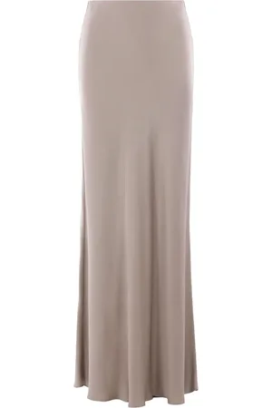 Brunello Cucinelli Falda estilo sirena de satén