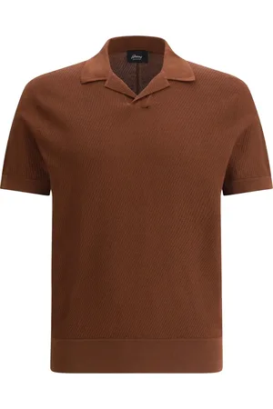 BRIONI Playera tipo polo de tejido jersey