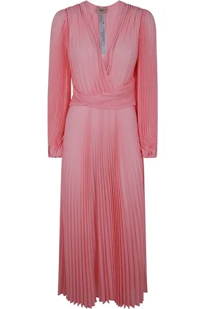 Twin-Set Vestido corto de georgette plisado