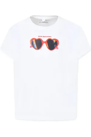 Stella McCartney Playera con lentes de sol estampados