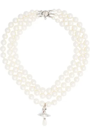 Vivienne Westwood Gargantilla Three-Row con dije de perla