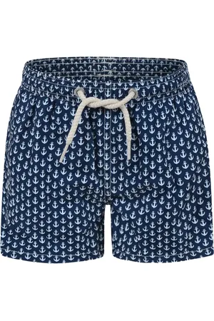 MC2 SAINT BARTH Shorts de playa con anclas estampadas