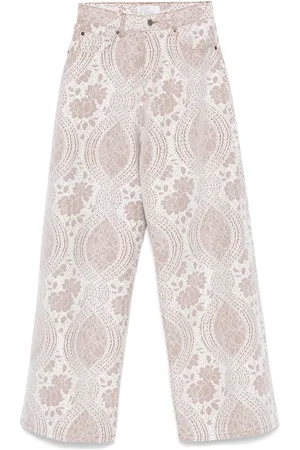 GIUSEPPE DI MORABITO Jeans con efecto de encaje